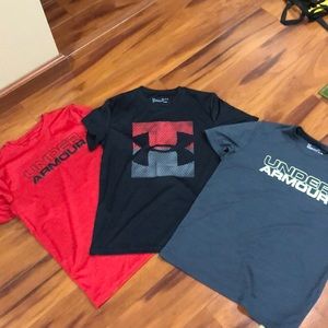 Boys Under Armour t shirts